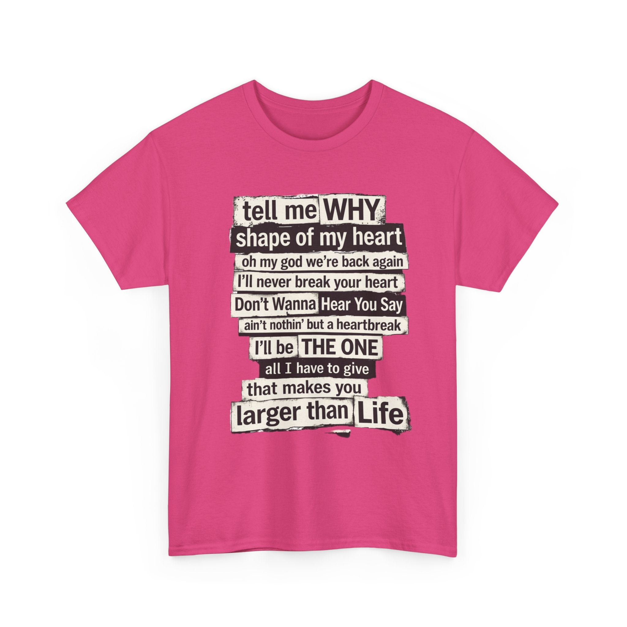 90's Boy Band Nostalgia Lyrics Tee | Concert Shirt for Vegas Sphere Residency