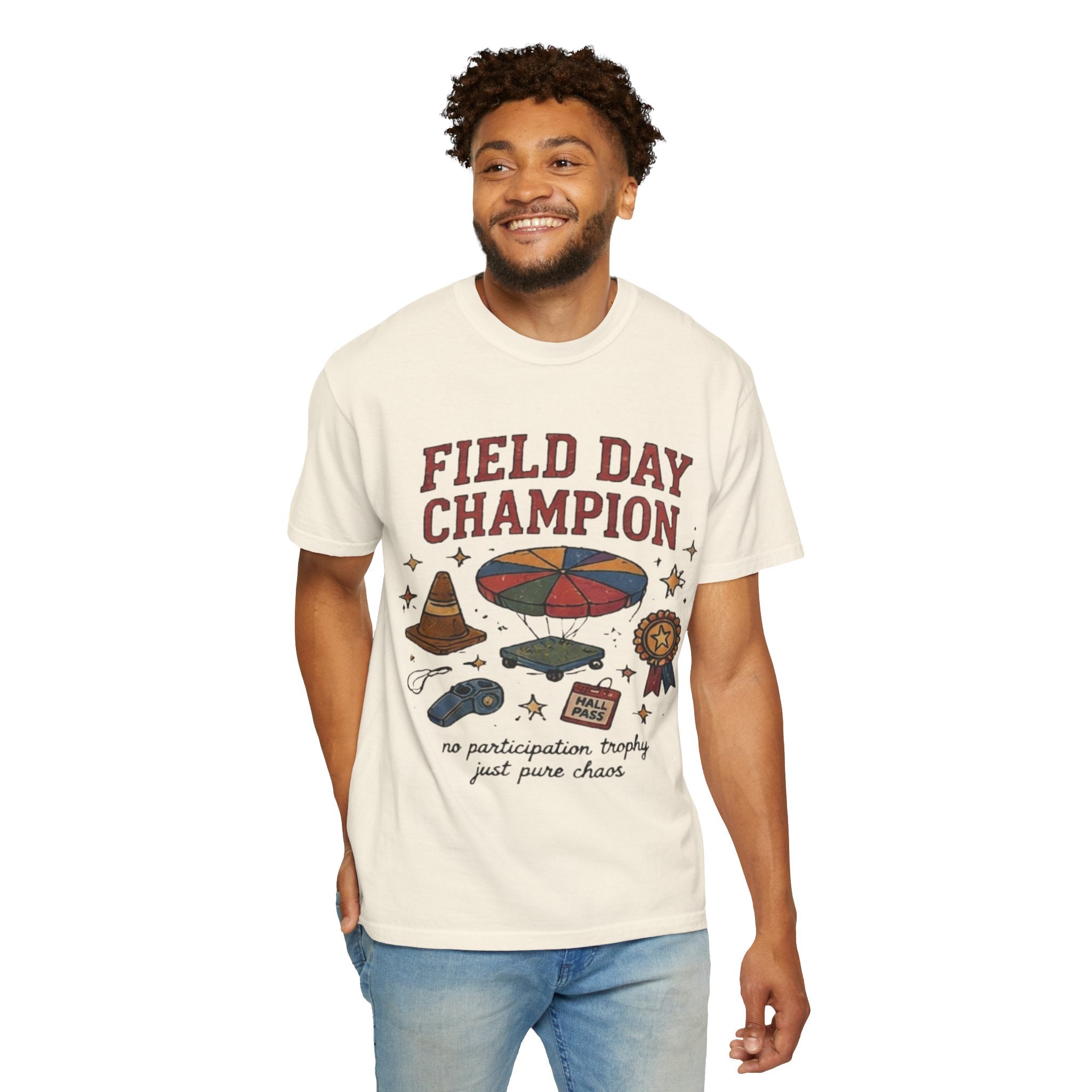 Vintage Field Day Shirt, 90s School Gym Class Parachute Tee, Retro Teacher T-Shirt, Nostalgia Graphic Tee