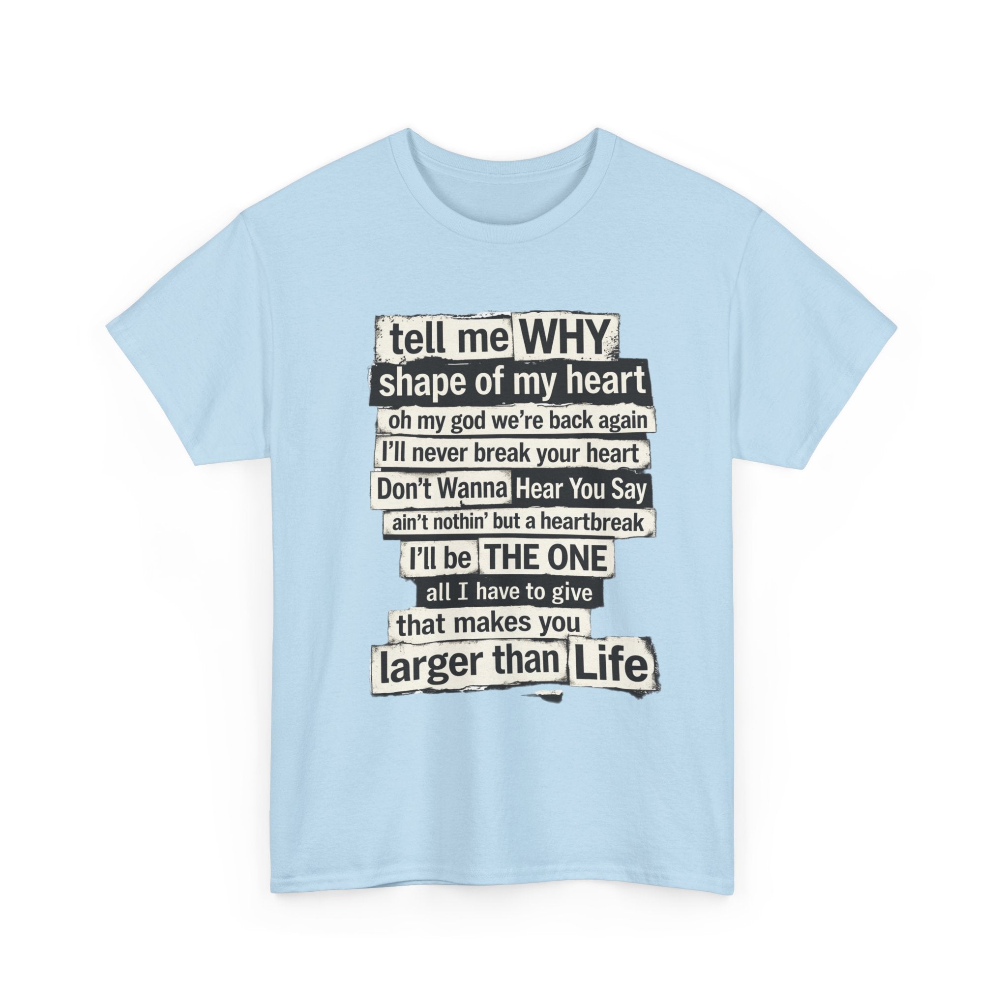 90's Boy Band Nostalgia Lyrics Tee | Concert Shirt for Vegas Sphere Residency