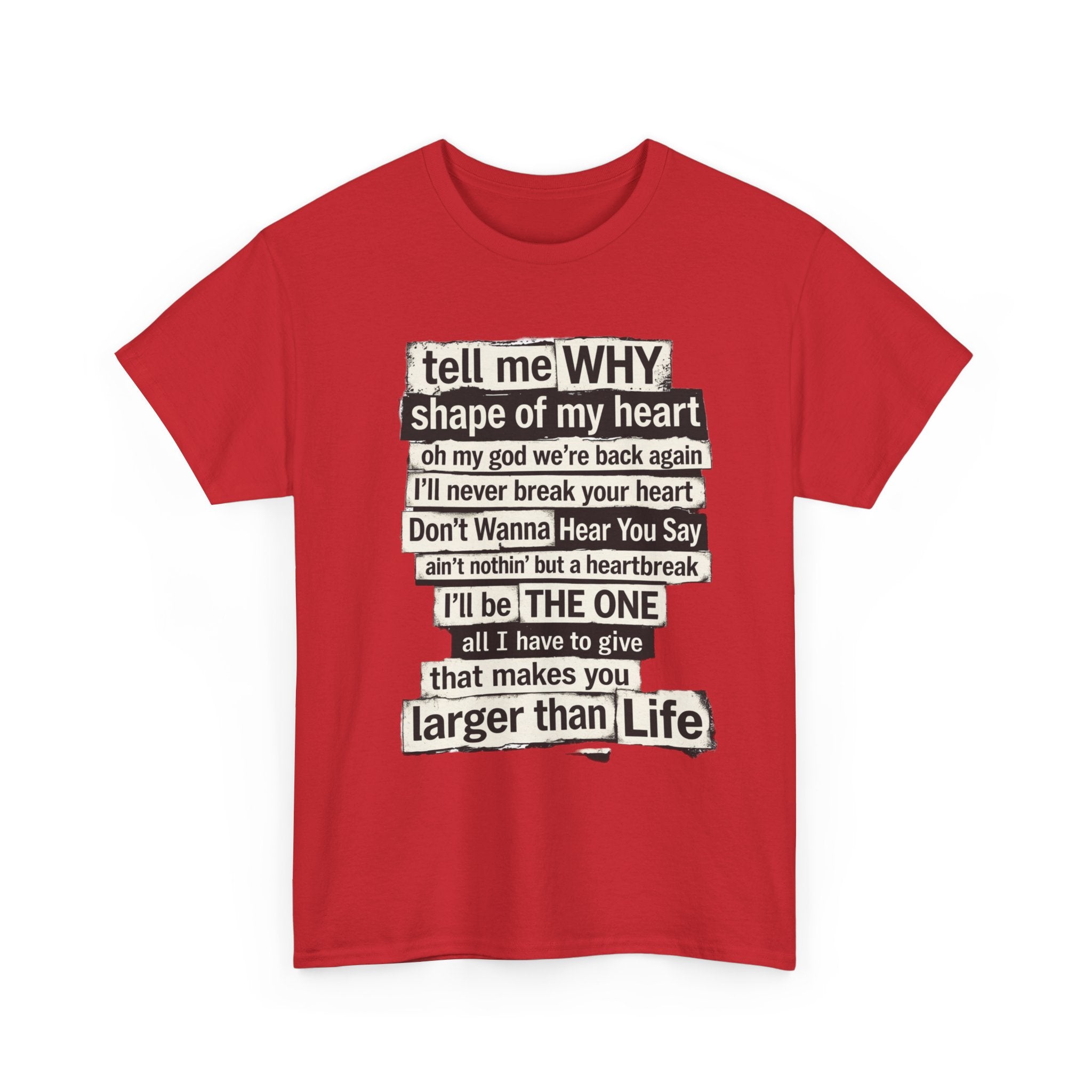 90's Boy Band Nostalgia Lyrics Tee | Concert Shirt for Vegas Sphere Residency