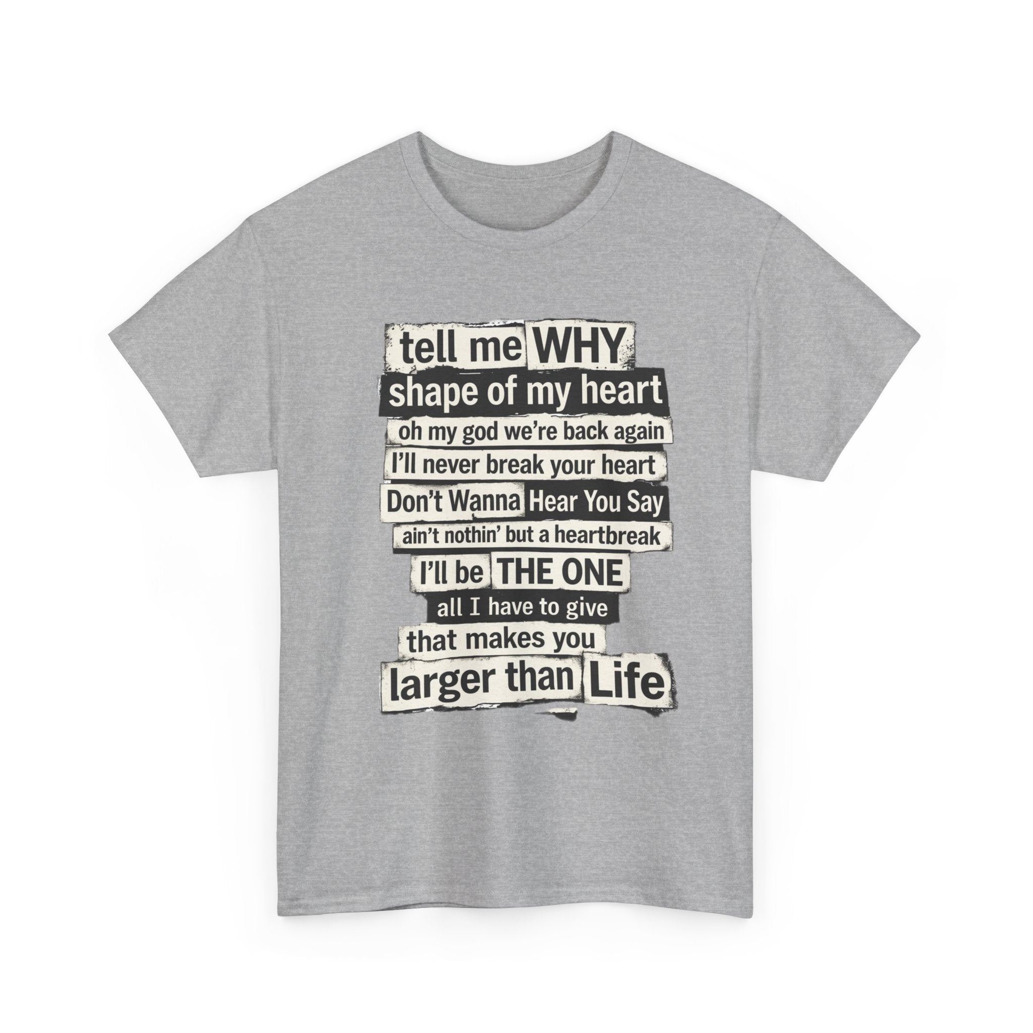 90's Boy Band Nostalgia Lyrics Tee | Concert Shirt for Vegas Sphere Residency