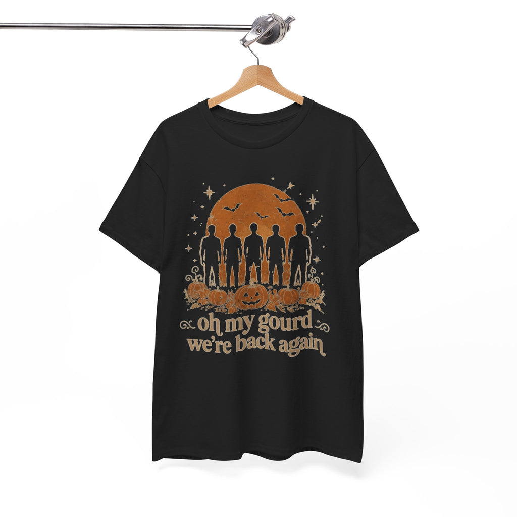 Funny Halloween Pumpkin T-Shirt, Oh My Gourd Were Back Again Shirt, Retro 90s Nostalgia Fan Tee, Cute Autumn Graphic Tee, Ghost Fall Outfit