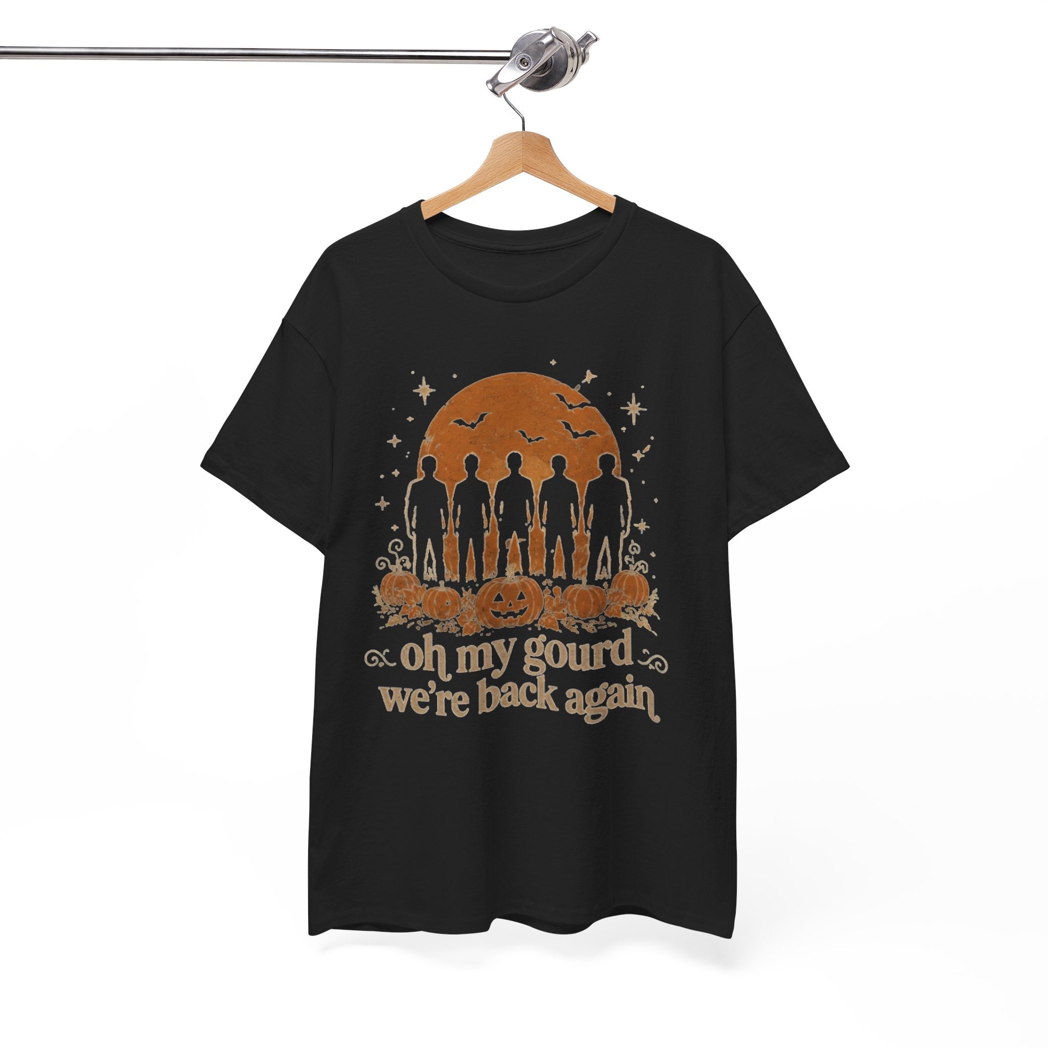 Funny Halloween Pumpkin T-Shirt, Oh My Gourd Were Back Again Shirt, Retro 90s Nostalgia Fan Tee, Cute Autumn Graphic Tee, Ghost Fall Outfit