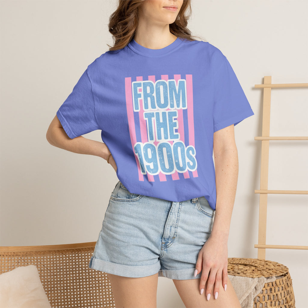 "From the 1900s" Retro Graphic Tee | Funny Millennial 90s Nostalgia Shirt | Pastel Aesthetic Comfort Colors Oversized Streetwear Top