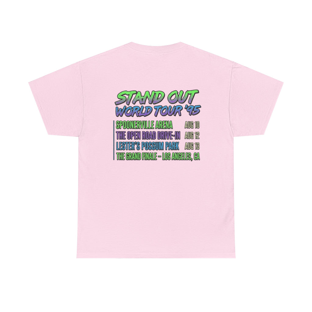 90s Pop Star Concert Tee | Retro Animated World Tour T-Shirt | Y2K Streetwear Graphic Top | 1990s Nostalgia Aesthetic Casual Shirt