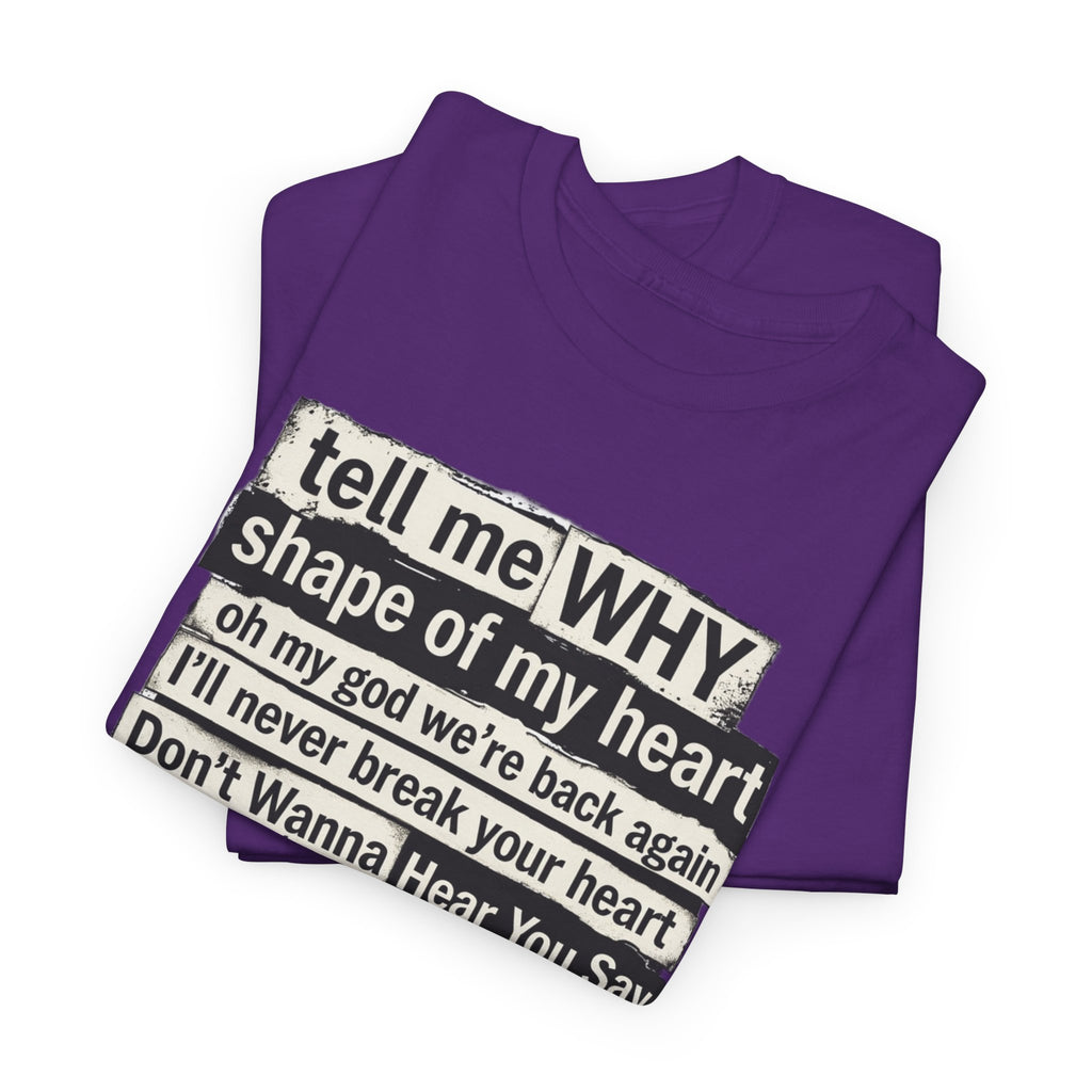 90's Boy Band Nostalgia Lyrics Tee | Concert Shirt for Vegas Sphere Residency