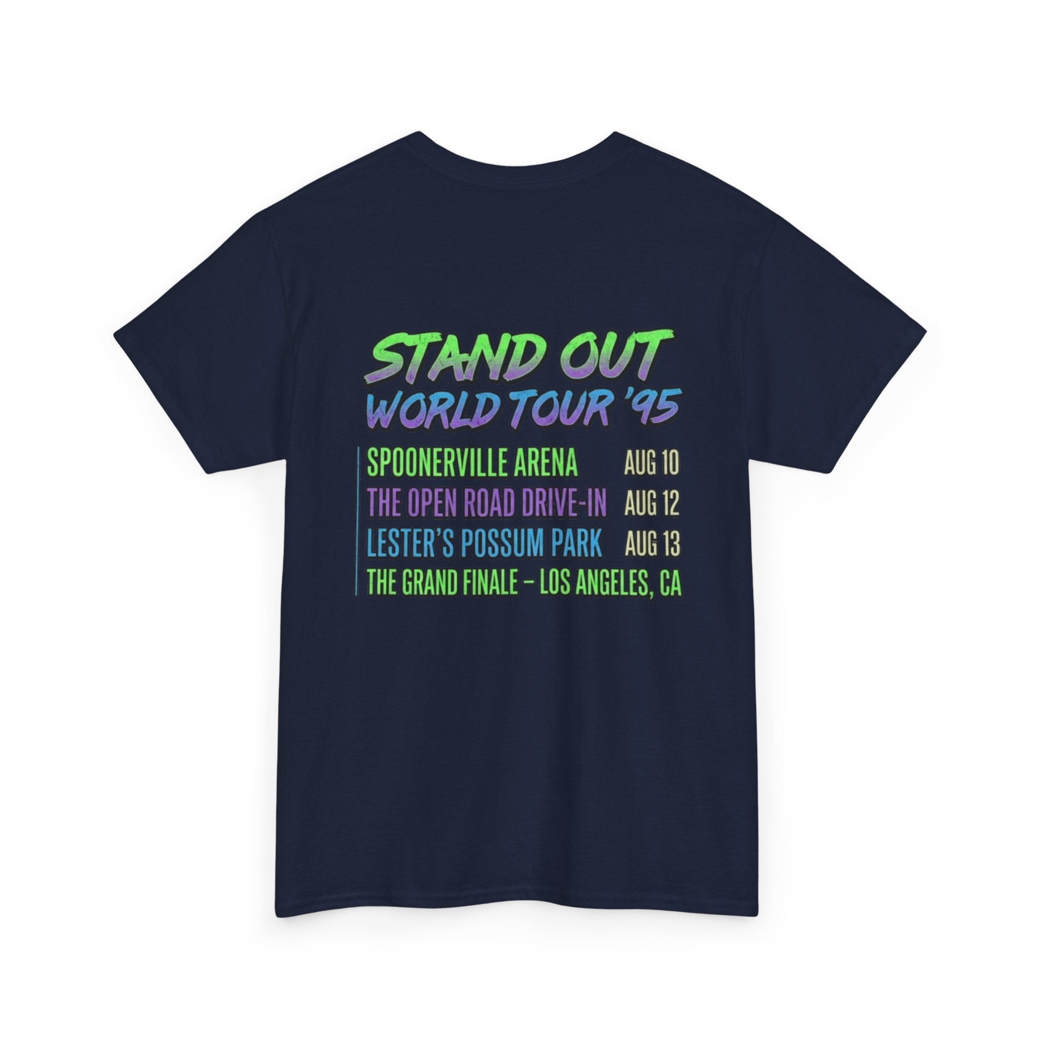 90s Pop Star Concert Tee | Retro Animated World Tour T-Shirt | Y2K Streetwear Graphic Top | 1990s Nostalgia Aesthetic Casual Shirt