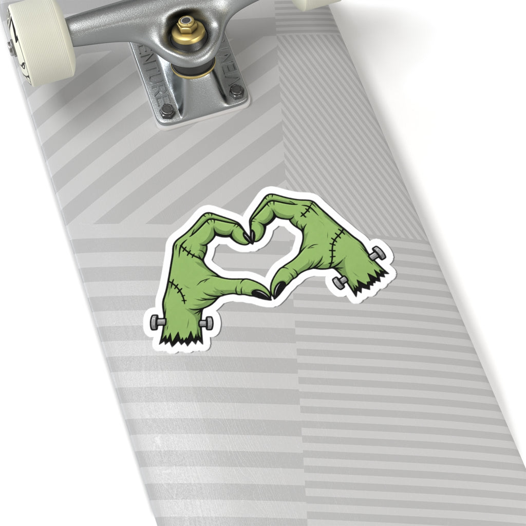 Frankenstein Hands Heart Sticker | Halloween Sticker