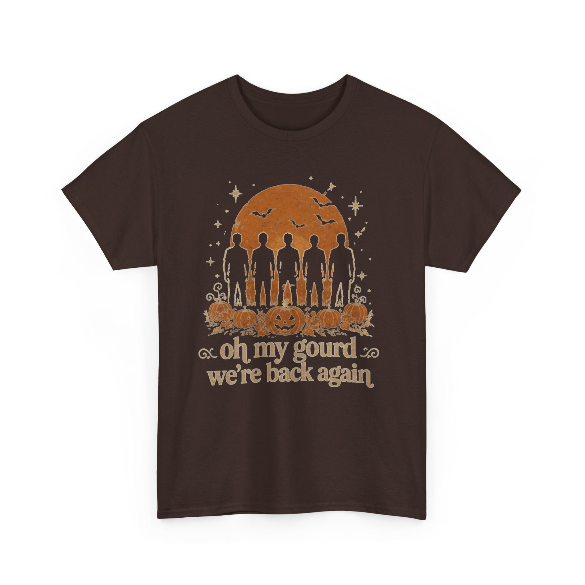 Funny Halloween Pumpkin T-Shirt, Oh My Gourd Were Back Again Shirt, Retro 90s Nostalgia Fan Tee, Cute Autumn Graphic Tee, Ghost Fall Outfit