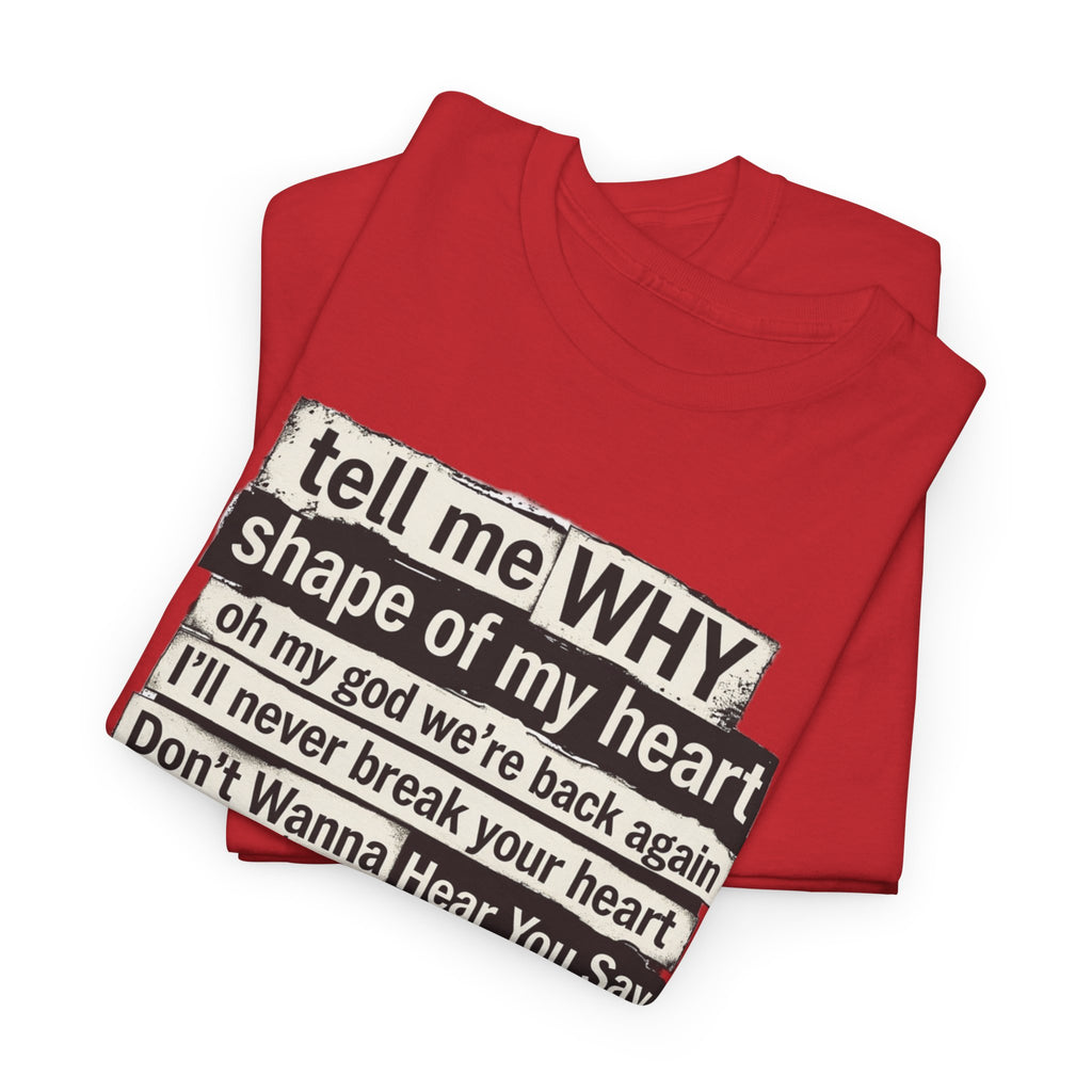 90's Boy Band Nostalgia Lyrics Tee | Concert Shirt for Vegas Sphere Residency
