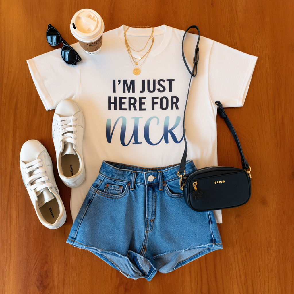 I'm Just Here For Nick Shirt | Fan Girl Concert Tee | Boy Band Shirt | Vegas Residency Group Shirts | Matching Fan Apparel
