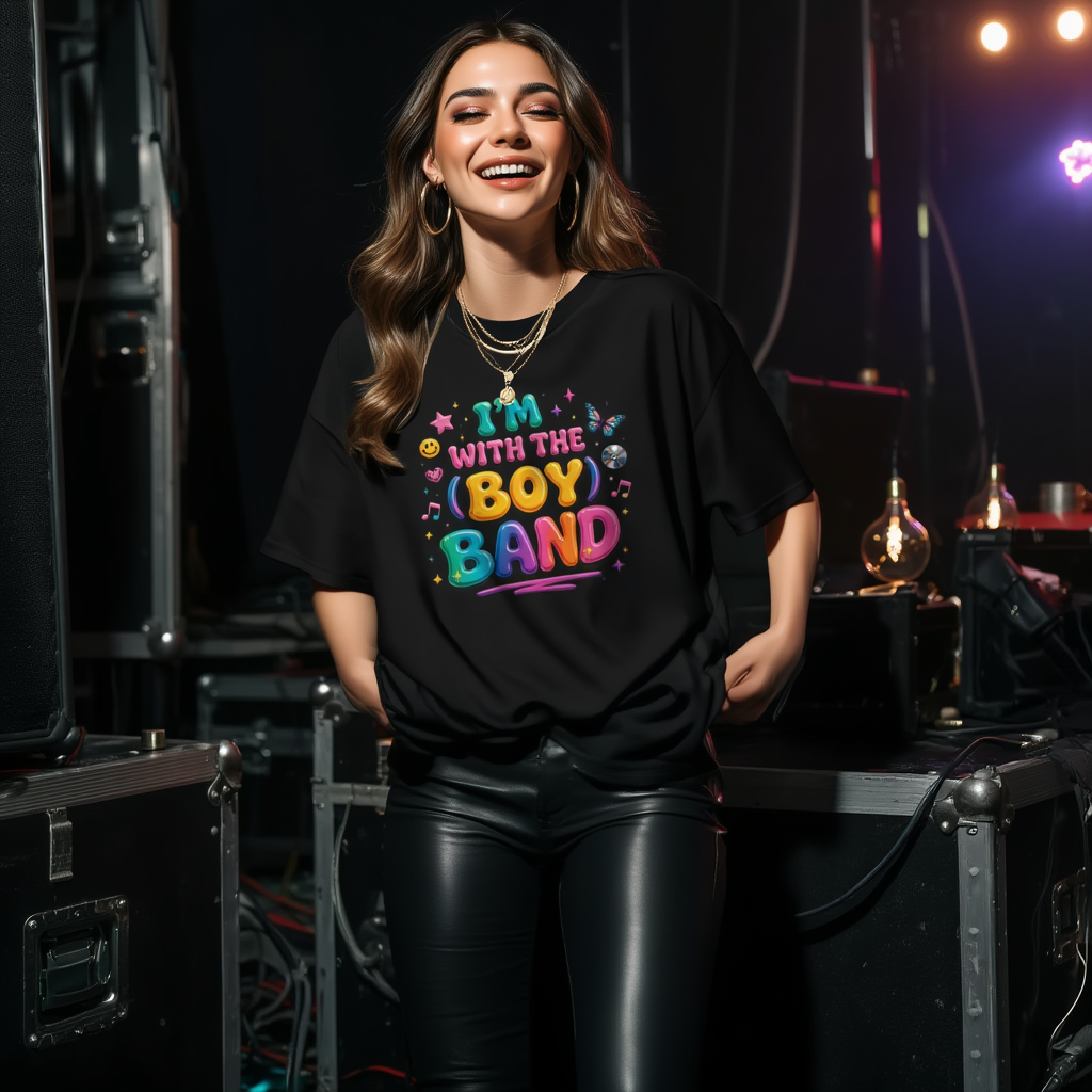 Im With The Boy Band Y2K Graphic Tee | Retro 90s Aesthetic T-Shirt | Concert & Festival Outfit