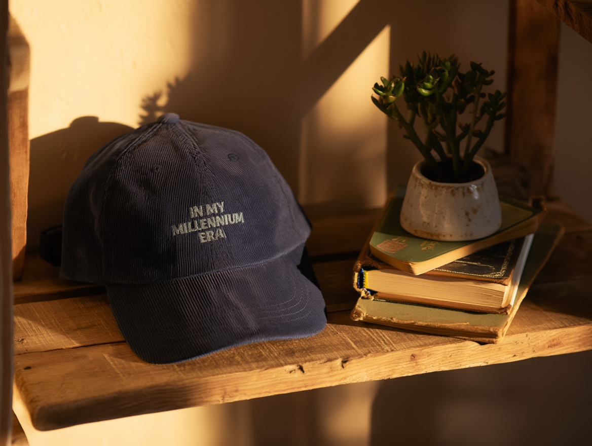 90s Boy Band Nostalgia Tee Millennium Embroidered Vintage Corduroy Cap