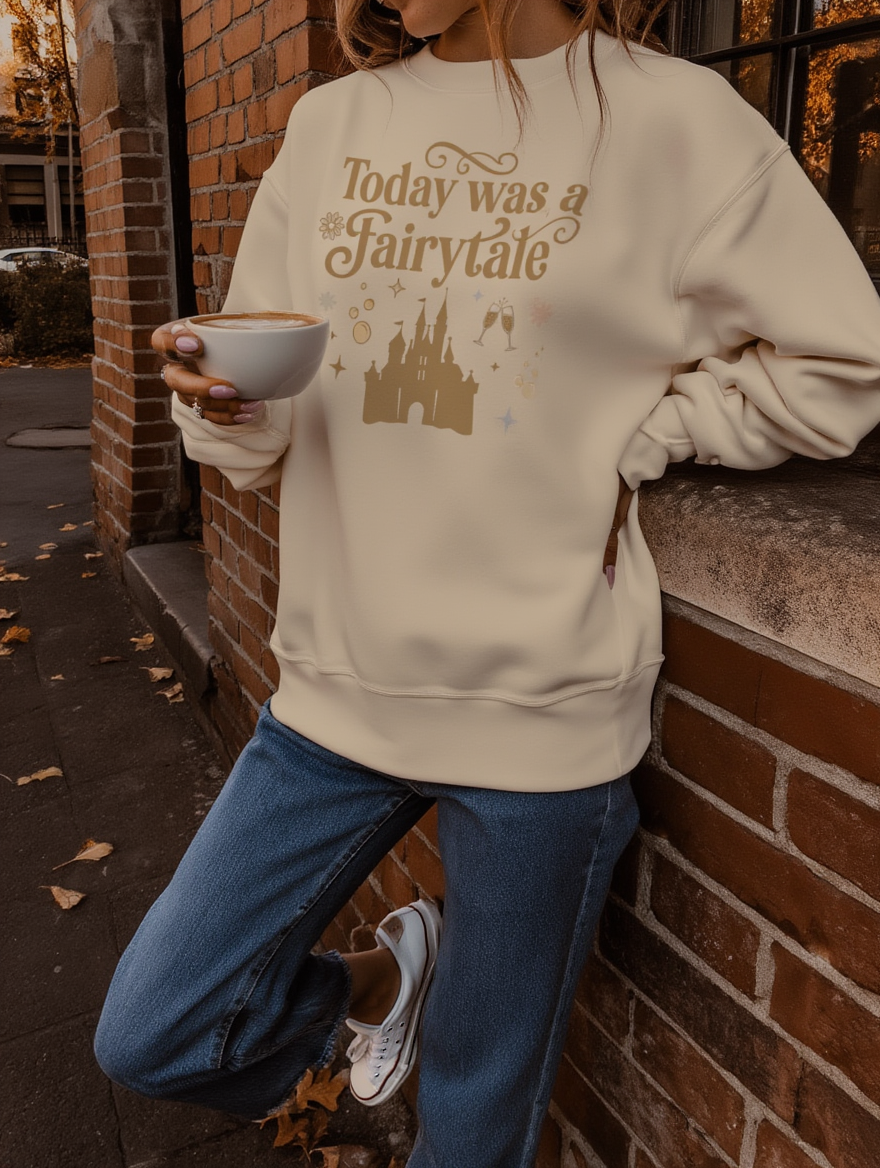 Today Was a Fairytale Sweatshirt | Castle Crewneck