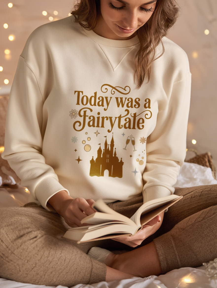 Today Was a Fairytale Sweatshirt | Castle Crewneck
