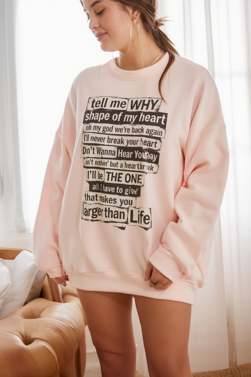 90s Boy Band Nostalgia Tee |  Greatest Hits Lyrics Sweatshirt | Las Vegas Sphere Concert Tee