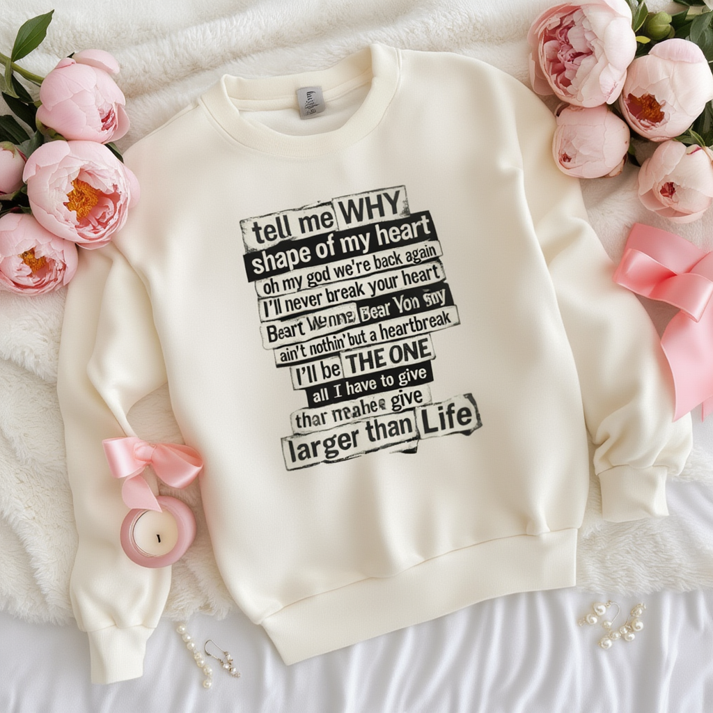 90s Boy Band Nostalgia Tee |  Greatest Hits Lyrics Sweatshirt | Las Vegas Sphere Concert Tee