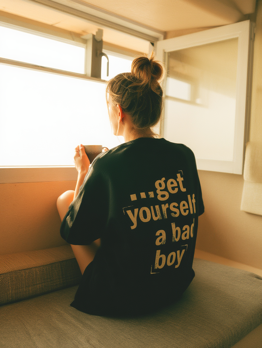 90s Boy Band Nostalgia Tee| If You Want It To Be Good Girl- front and back shirt