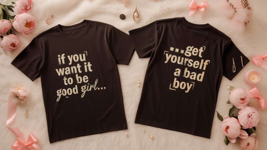 90s Boy Band Nostalgia Tee| If You Want It To Be Good Girl- front and back shirt