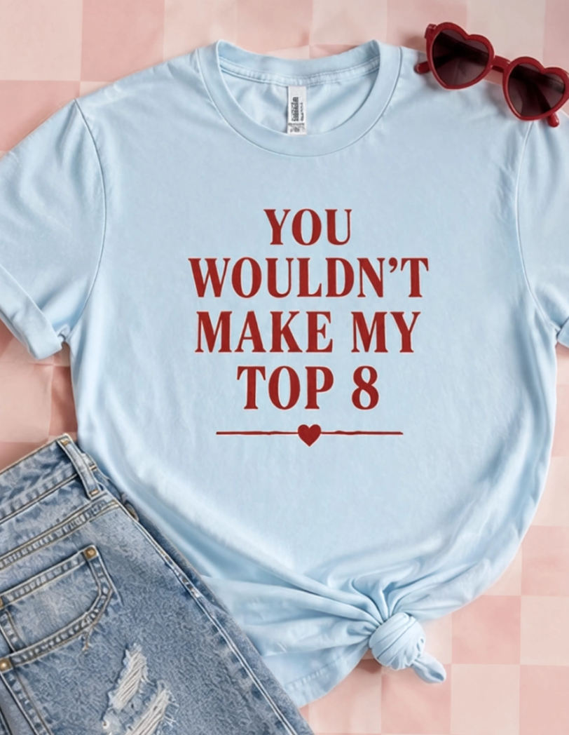 Sarcastic Graphic Tee Women - Y2K Nostalgia Pink Shirt, Retro Top 8 Humor, Oversized Casual Preppy Unisex T-Shirt