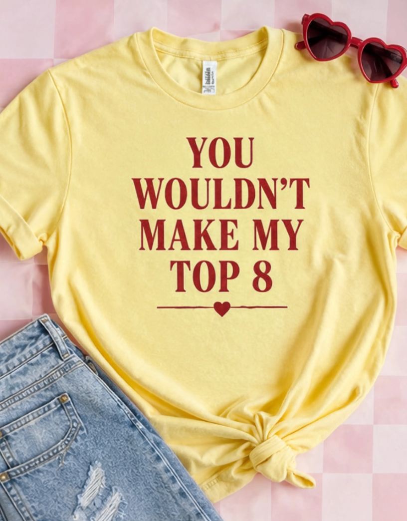 Sarcastic Graphic Tee Women - Y2K Nostalgia Pink Shirt, Retro Top 8 Humor, Oversized Casual Preppy Unisex T-Shirt
