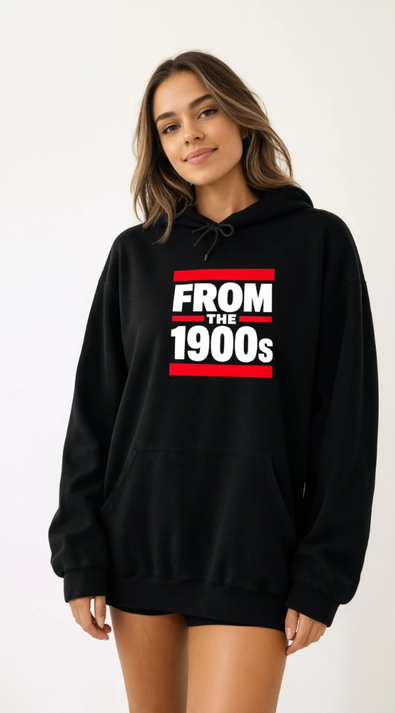 From the 1900s Sweatshirt, Retro Vintage 90s Nostalgia Hoodie, Funny Throwback Sweatshirt, Gen X Millennial Gift, Y2K Streetwear