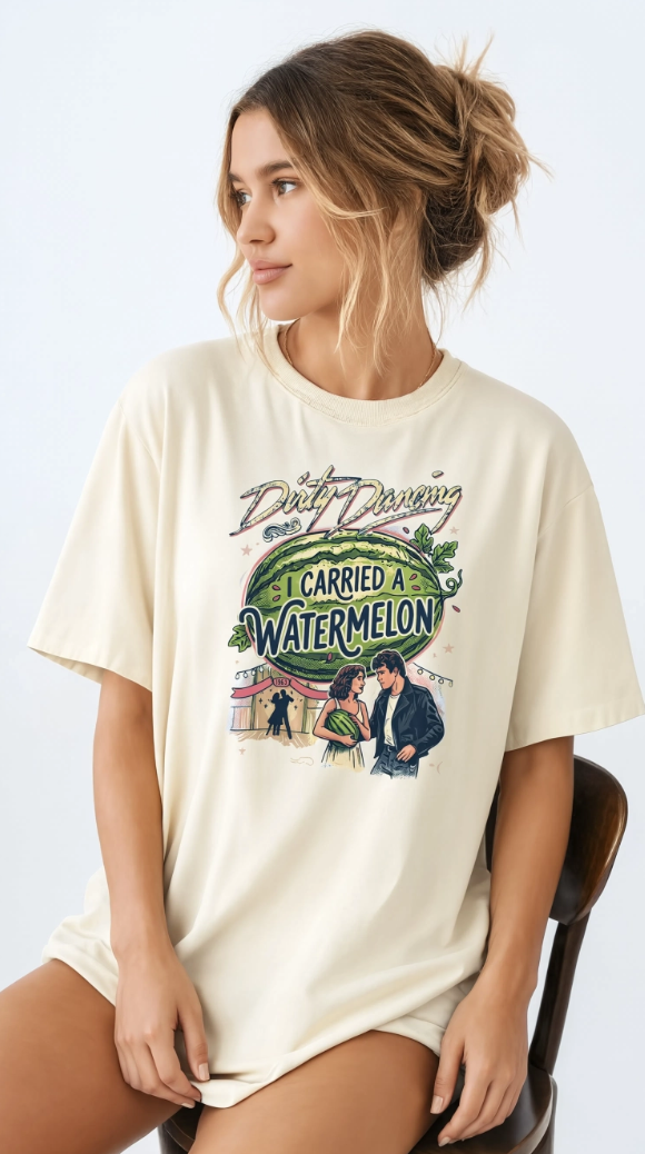 I Carried a Watermelon shirt | Dirty Dancing movie tee, retro summer graphic