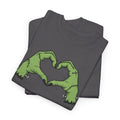 Frankenstein Heart Hands Halloween T-Shirt | Spooky Cute Graphic Tee | Halloween Shirt