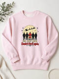 Oh My God Santa’s Back Again Christmas Sweatshirt | 90s Christmas Crewneck | Millennial Holiday Sweatshirt | Retro Santa Sweater