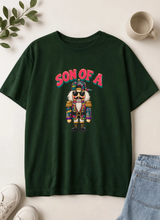 Son of a Nutcracker Christmas Shirt | Funny Christmas T-Shirt | Retro Nutcracker Graphic Tee | Millennial Holiday Shirt