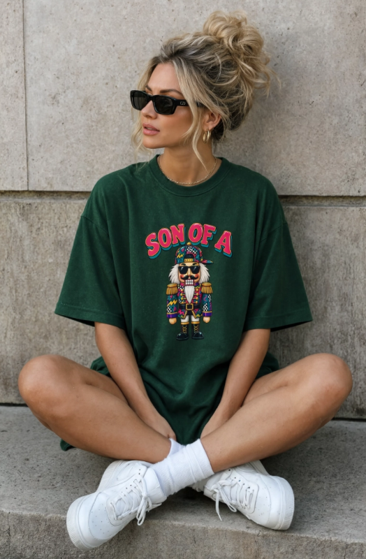 Son of a Nutcracker Christmas Shirt | Funny Christmas T-Shirt | Retro Nutcracker Graphic Tee | Millennial Holiday Shirt