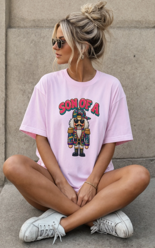 Son of a Nutcracker Christmas Shirt | Funny Christmas T-Shirt | Retro Nutcracker Graphic Tee | Millennial Holiday Shirt