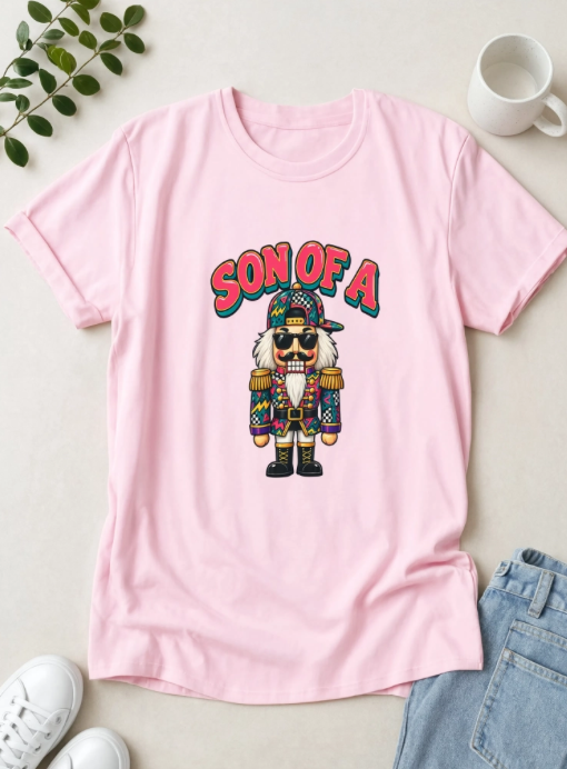 Son of a Nutcracker Christmas Shirt | Funny Christmas T-Shirt | Retro Nutcracker Graphic Tee | Millennial Holiday Shirt