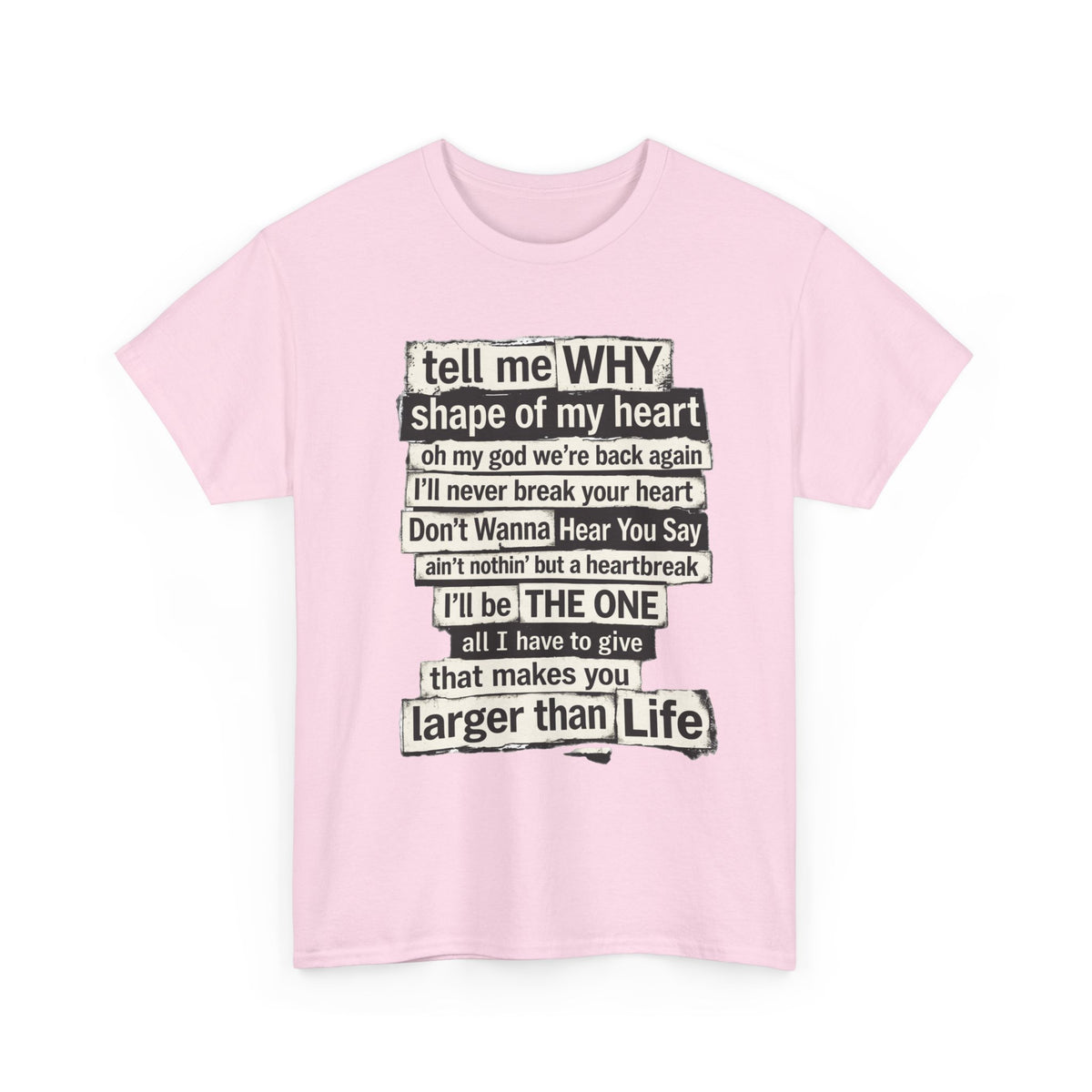 90's Boy Band Nostalgia Lyrics Tee | Concert Shirt for Vegas Sphere Residency