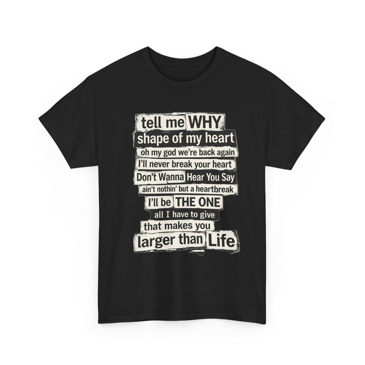 90's Boy Band Nostalgia Lyrics Tee | Concert Shirt for Vegas Sphere Residency