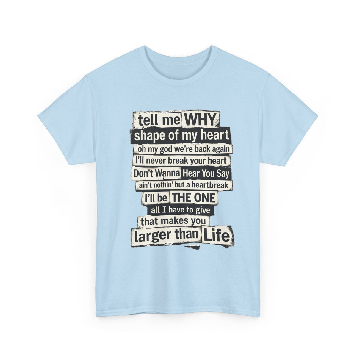 90's Boy Band Nostalgia Lyrics Tee | Concert Shirt for Vegas Sphere Residency
