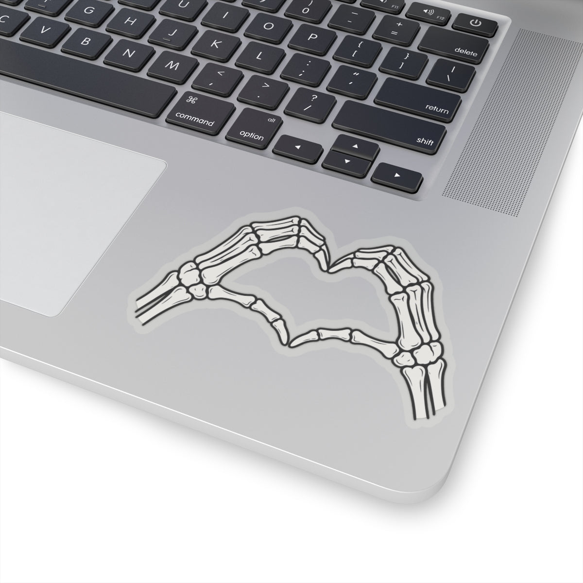 Skeleton Hands Heart Kiss-Cut Stickers | Bone Hand Heart Sticker