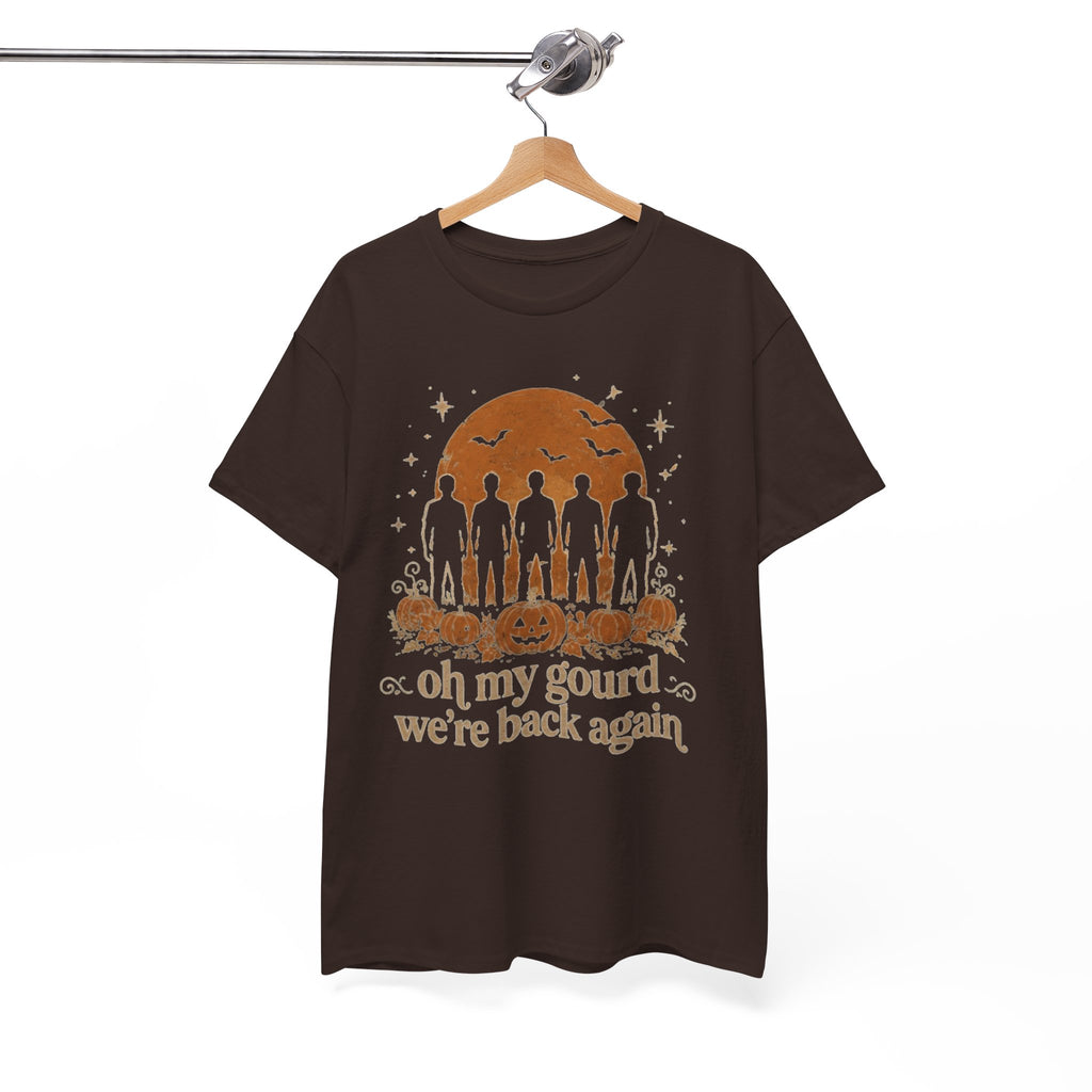 Funny Halloween Pumpkin T-Shirt, Oh My Gourd Were Back Again Shirt, Retro 90s Nostalgia Fan Tee, Cute Autumn Graphic Tee, Ghost Fall Outfit