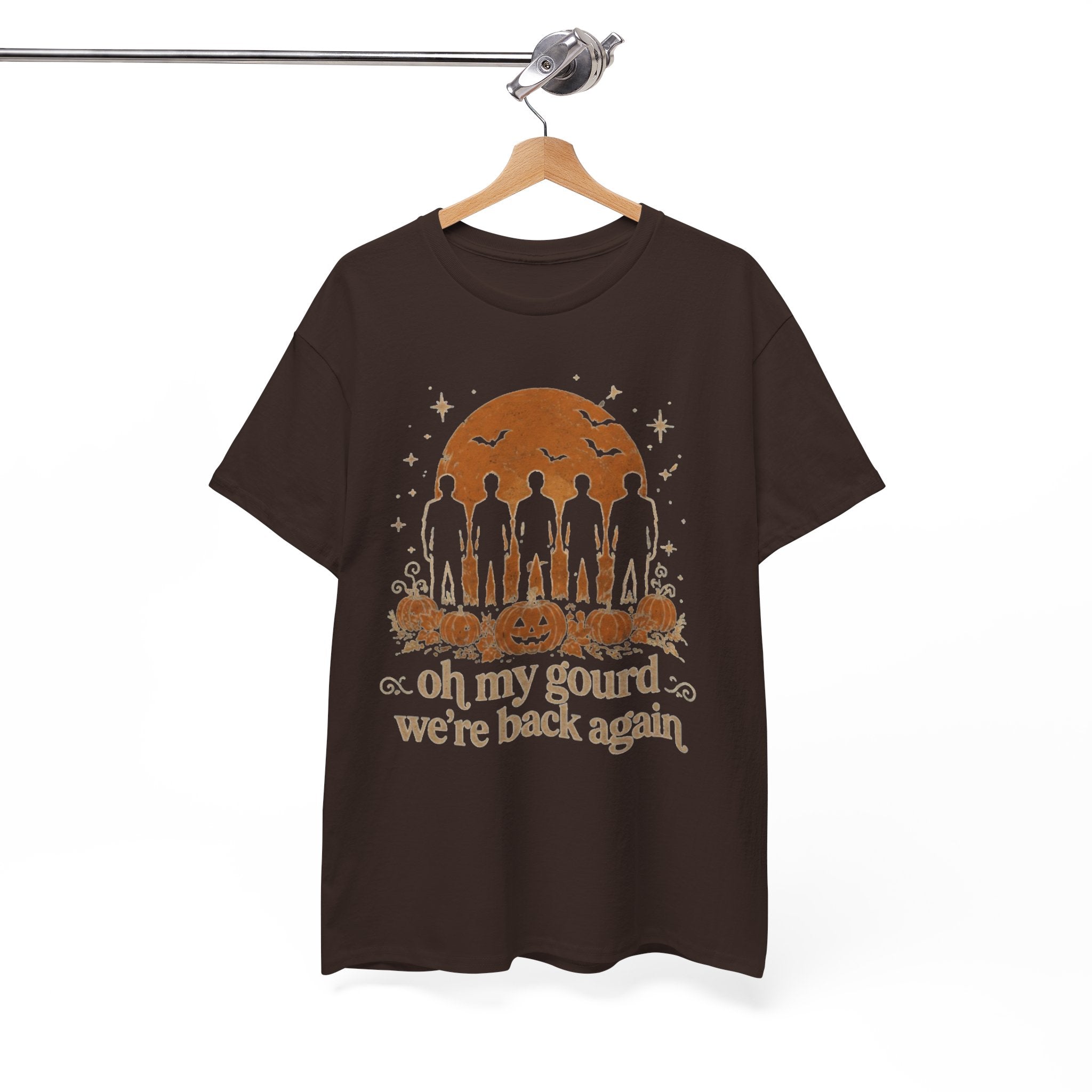 Funny Halloween Pumpkin T-Shirt, Oh My Gourd Were Back Again Shirt, Retro 90s Nostalgia Fan Tee, Cute Autumn Graphic Tee, Ghost Fall Outfit