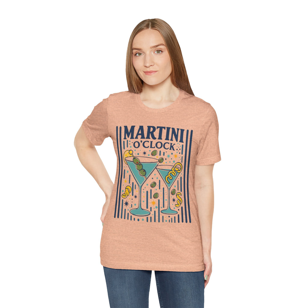 Martini O'Clock Martini Tee | Cocktail Graphic Shirt