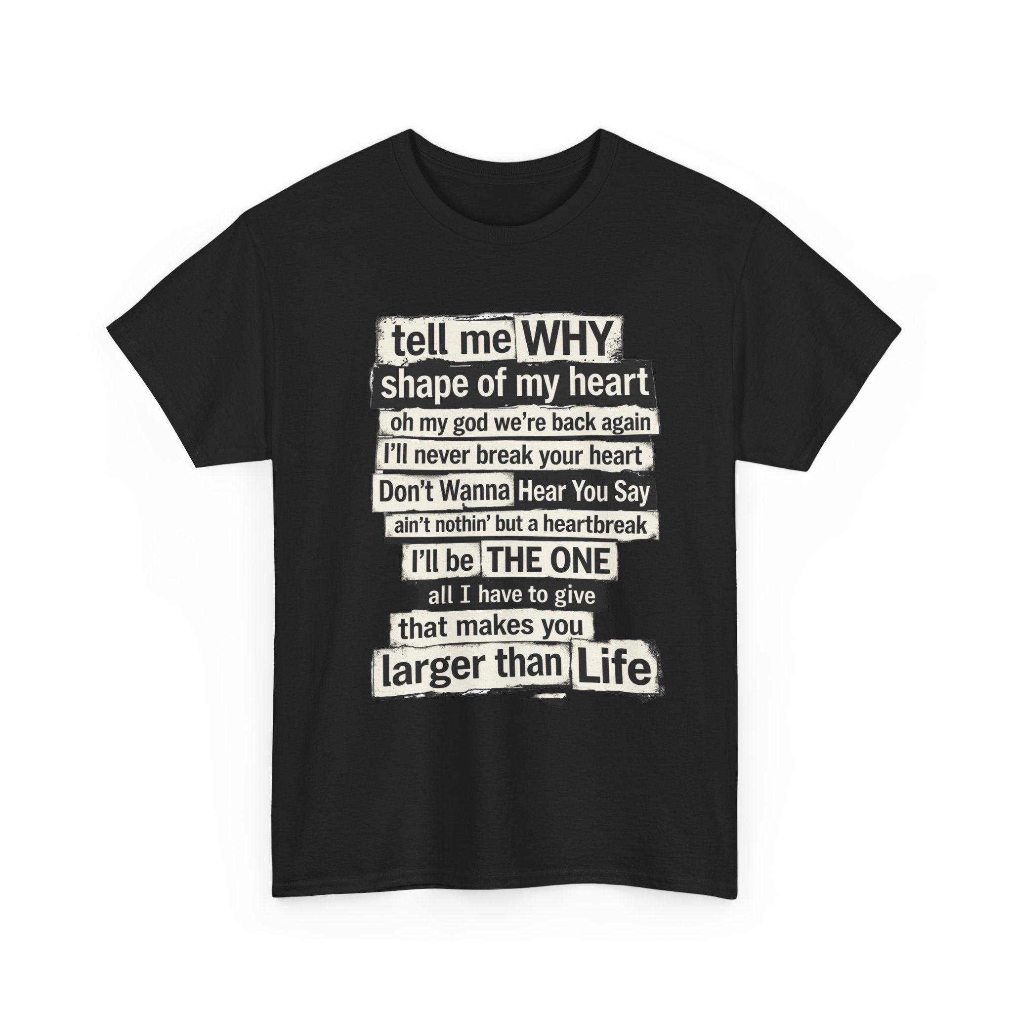 90's Boy Band Nostalgia Lyrics Tee | Concert Shirt for Vegas Sphere Residency
