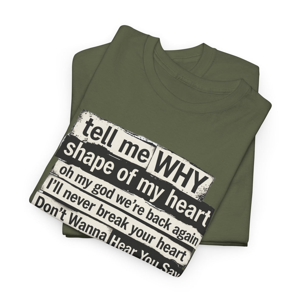 90's Boy Band Nostalgia Lyrics Tee | Concert Shirt for Vegas Sphere Residency