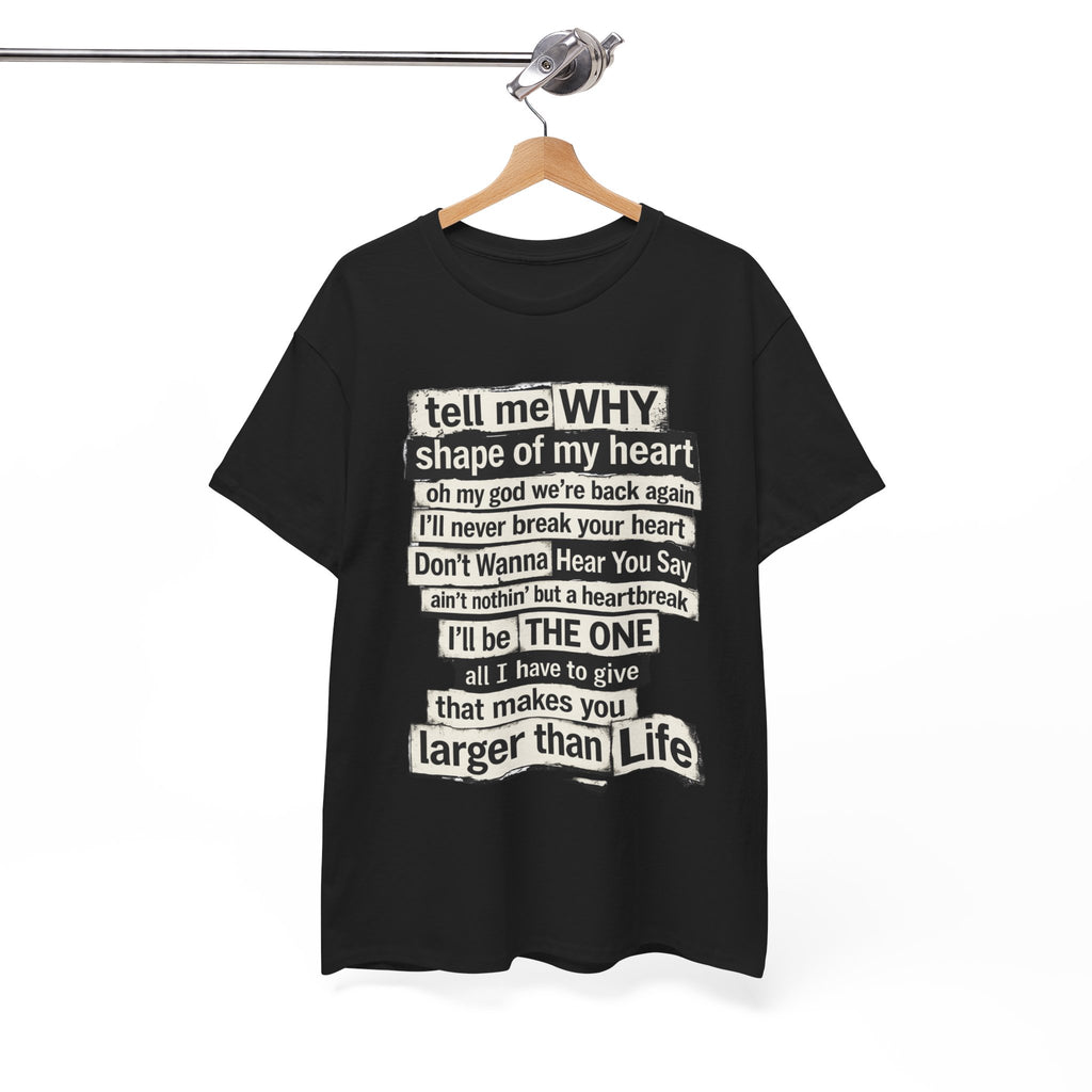 90's Boy Band Nostalgia Lyrics Tee | Concert Shirt for Vegas Sphere Residency