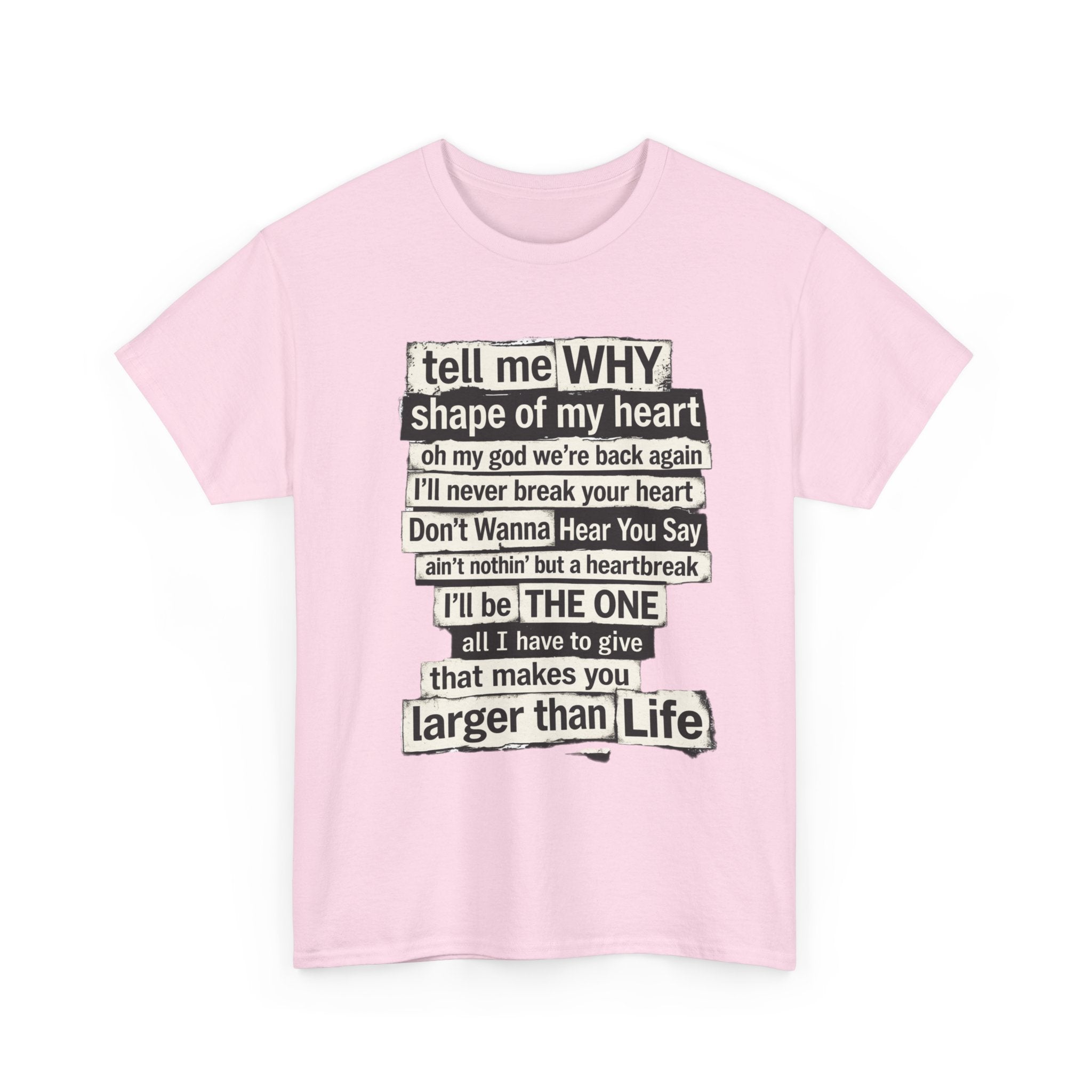 90's Boy Band Nostalgia Lyrics Tee | Concert Shirt for Vegas Sphere Residency