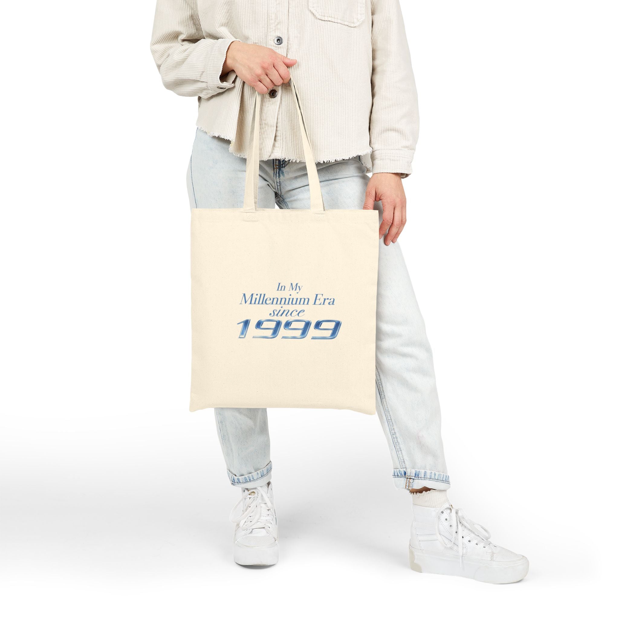 Millennium Era Since 1999 Tote Bag | Vintage 90s Nostalgia Canvas