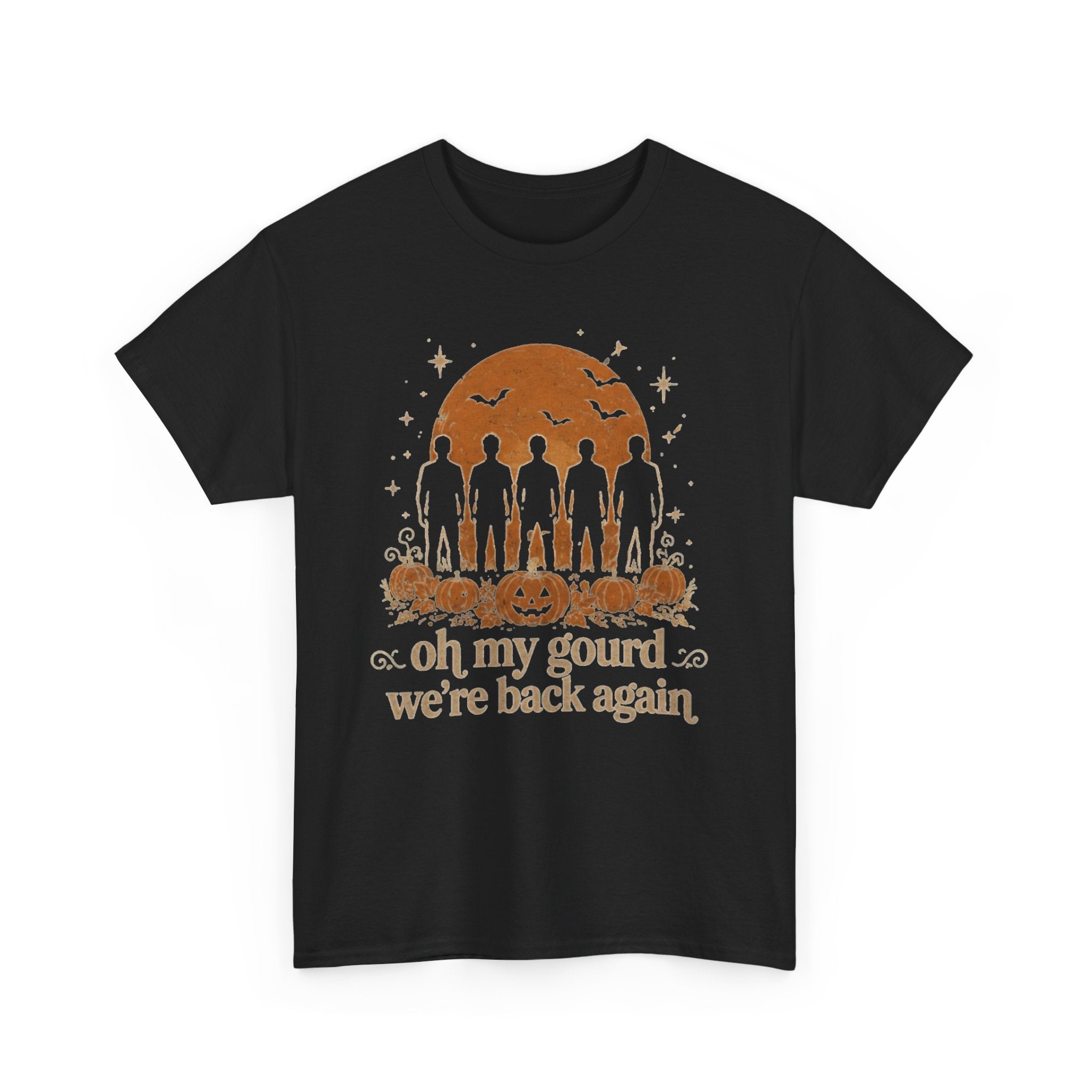 Funny Halloween Pumpkin T-Shirt, Oh My Gourd Were Back Again Shirt, Retro 90s Nostalgia Fan Tee, Cute Autumn Graphic Tee, Ghost Fall Outfit