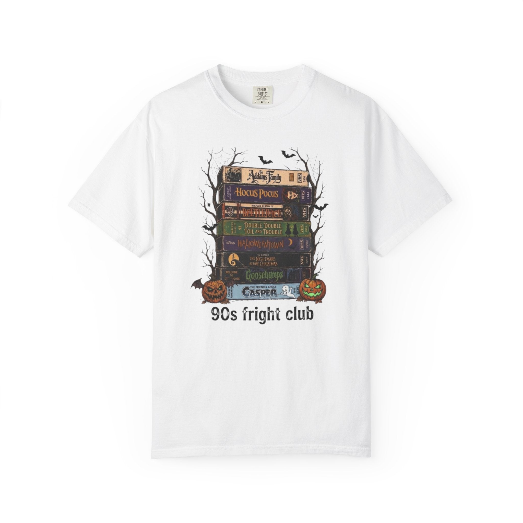 90s Fright Club Shirt | Vintage Nostalgic Spooky Movie Stack Comfort Colors Tee