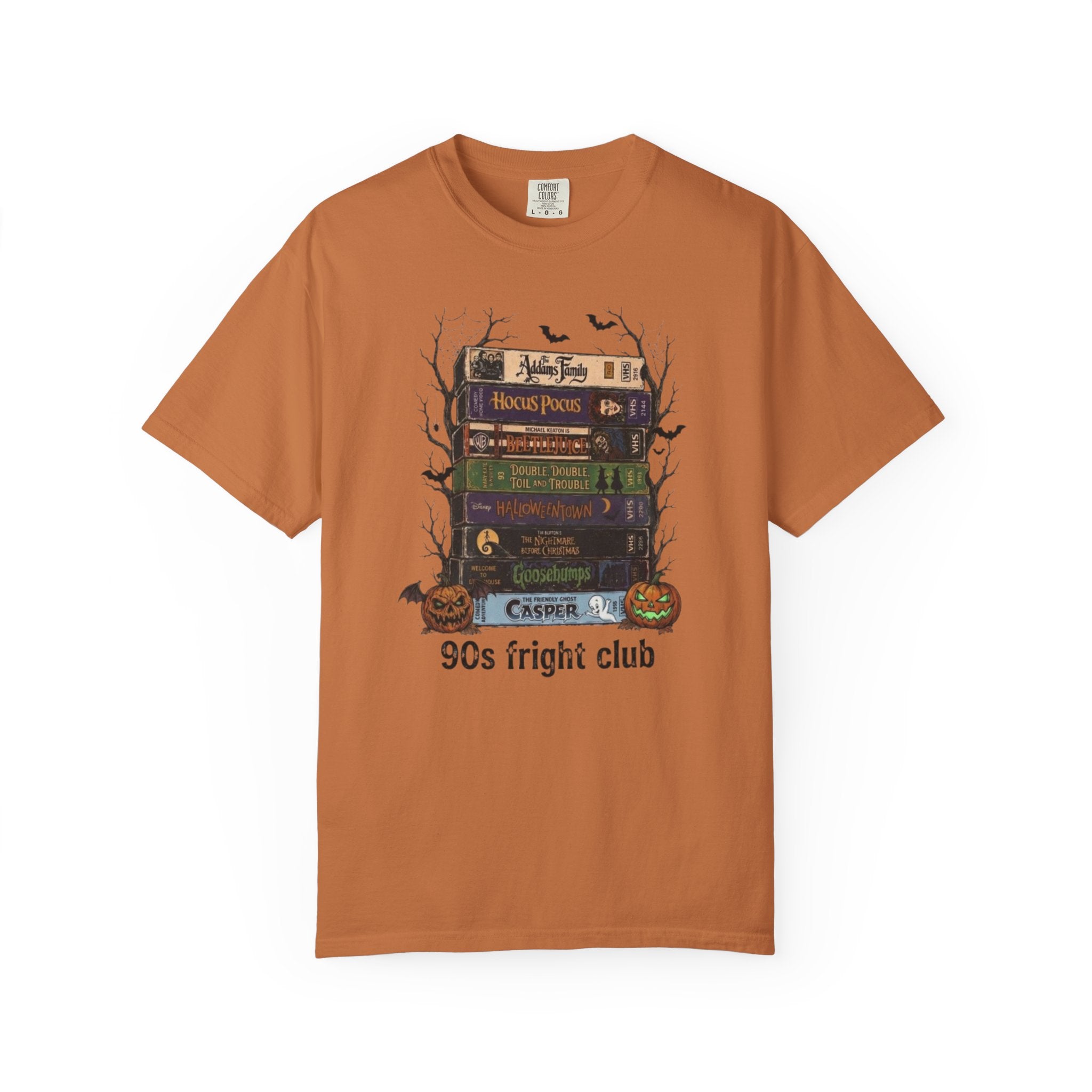 90s Fright Club Shirt | Vintage Nostalgic Spooky Movie Stack Comfort Colors Tee