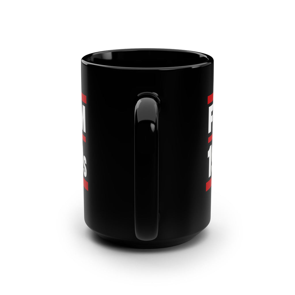 From The 1900s Mug | Black 15oz Ceramic, Retro Bold Text Design
