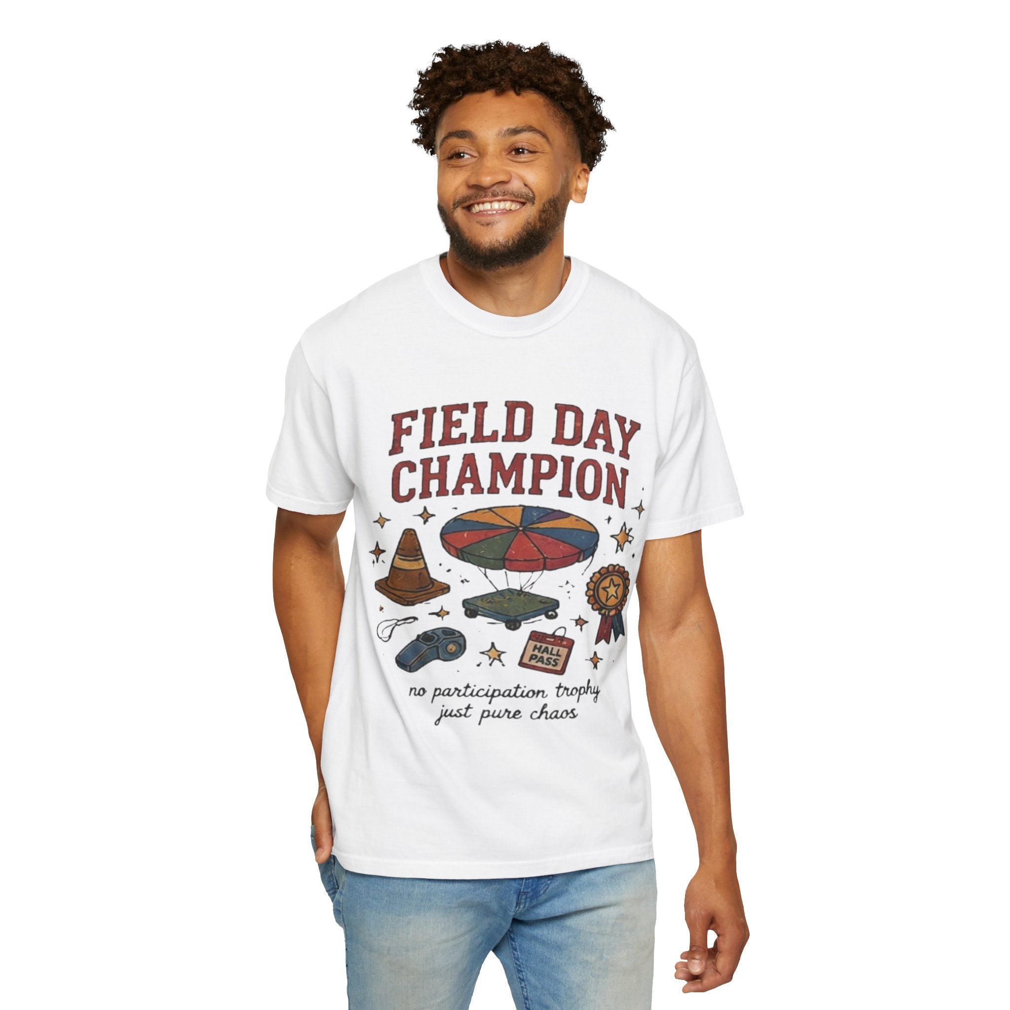 Vintage Field Day Shirt, 90s School Gym Class Parachute Tee, Retro Teacher T-Shirt, Nostalgia Graphic Tee